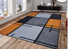 Мокетен килим ERIKA 8010 grey/orange